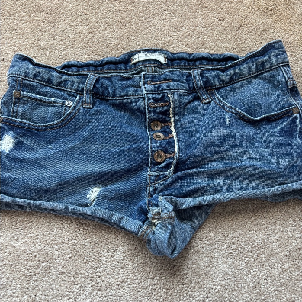 Free people denim shorts